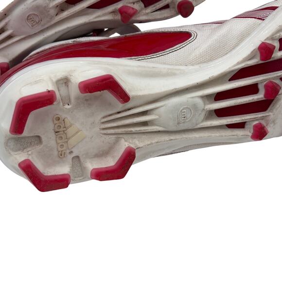 Adidas Quick Frame Football Cleats Men\'s Size 17 Red & White Athletic main image 9